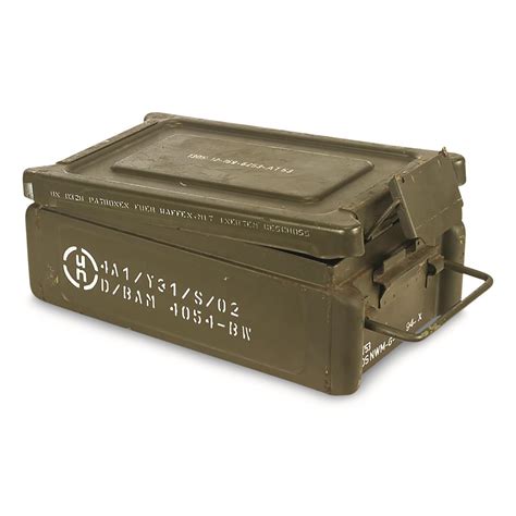 44 mm ww metal ammo box|used metal ammo boxes.